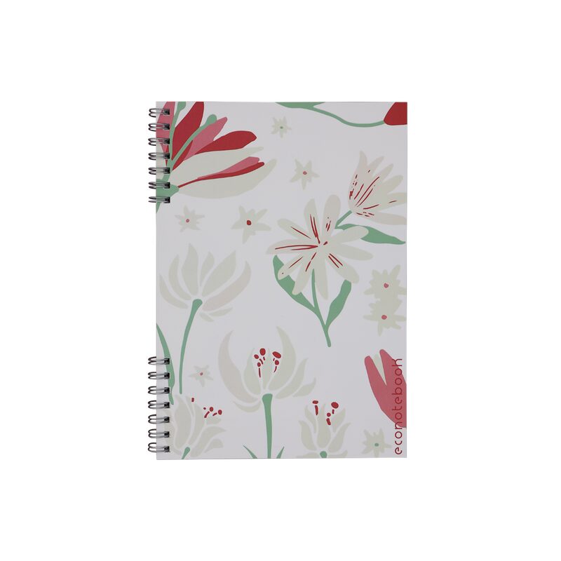 Carnet réutilisable LES FLEURS DU BIEN coloris blanc