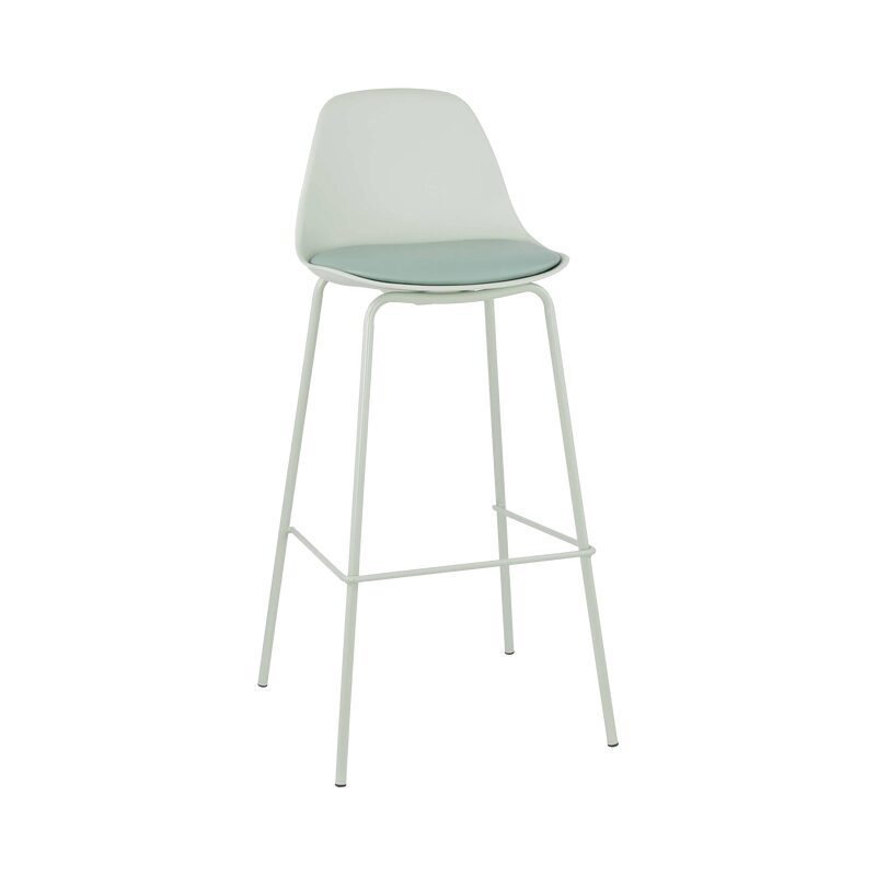 Tabouret de bar ALINA coloris vert d'eau