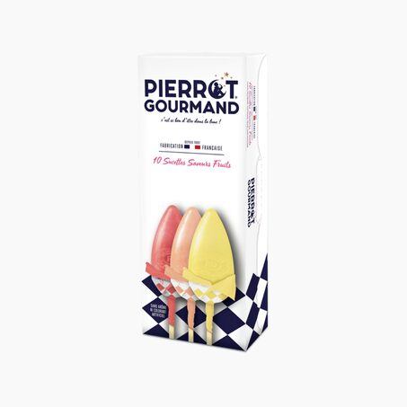 Pierrot Gourmand Confiserie ÉTUI SUCETTES FRUITS