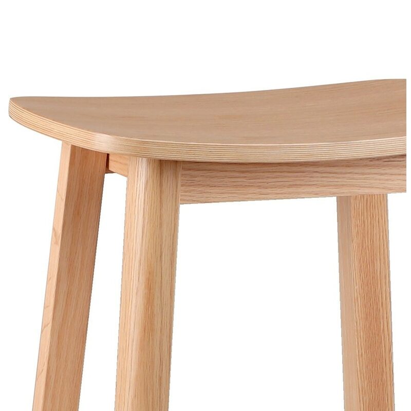 Tabouret de plan de travail ARAMIS coloris chêne clair