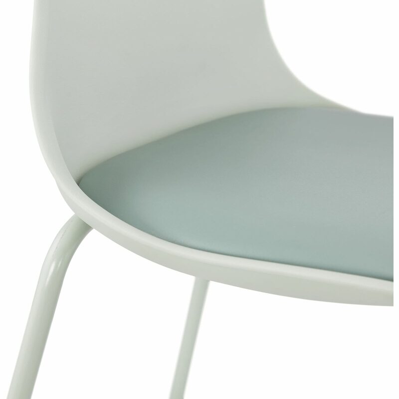 Tabouret de bar ALINA coloris vert d'eau