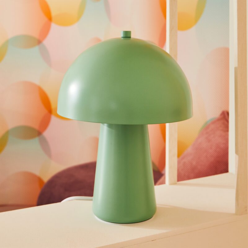 Lampe à poser SILO coloris vert pastel 29,5 x 21 cm