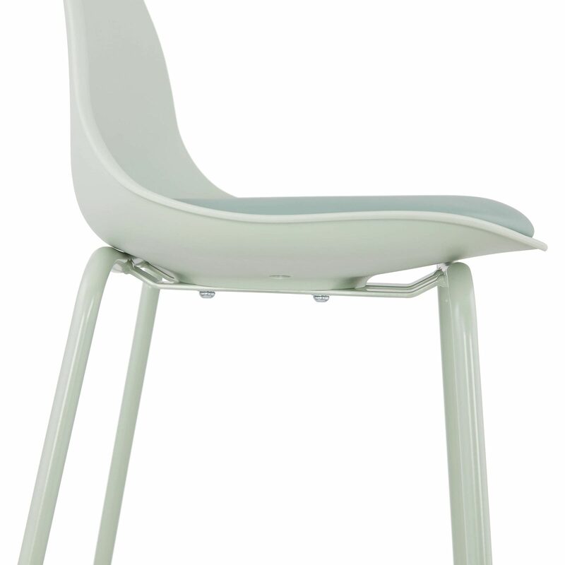 Tabouret de bar ALINA coloris vert d'eau