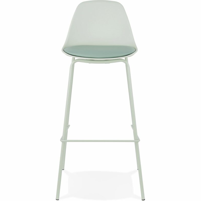 Tabouret de bar ALINA coloris vert d'eau