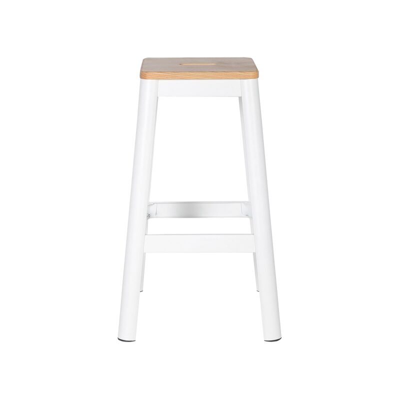 Tabouret de bar LYDIA coloris blanc