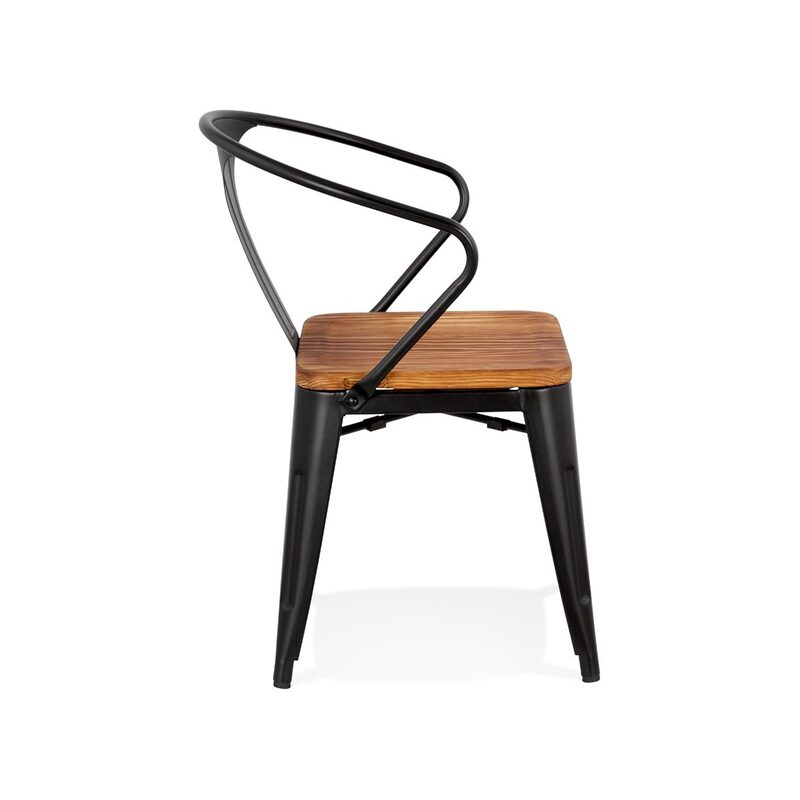 Chaise GALVA coloris noir