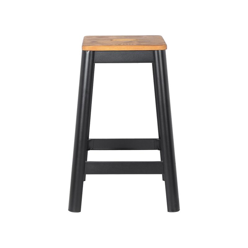 Tabouret de plan de travail LYDIA coloris noir