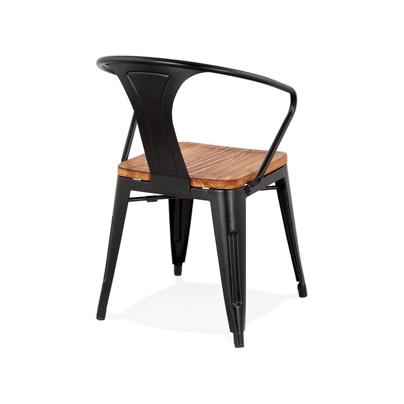 Chaise GALVA coloris noir