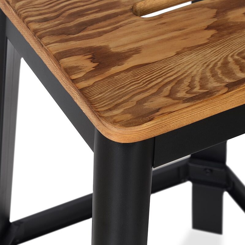 Tabouret de bar LYDIA coloris noir