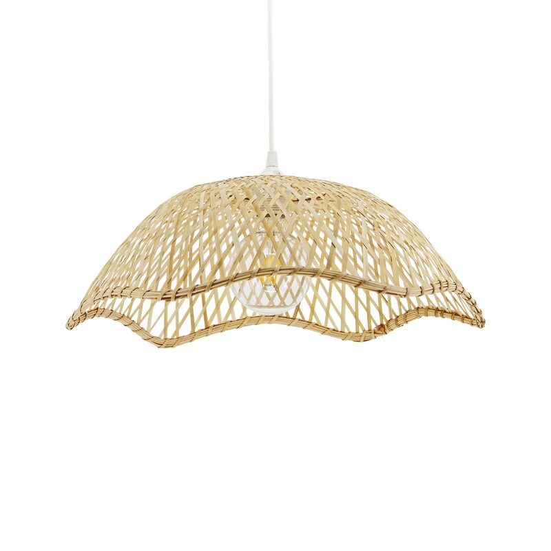 Suspension SAMARA coloris bois clair 15 x 45 cm