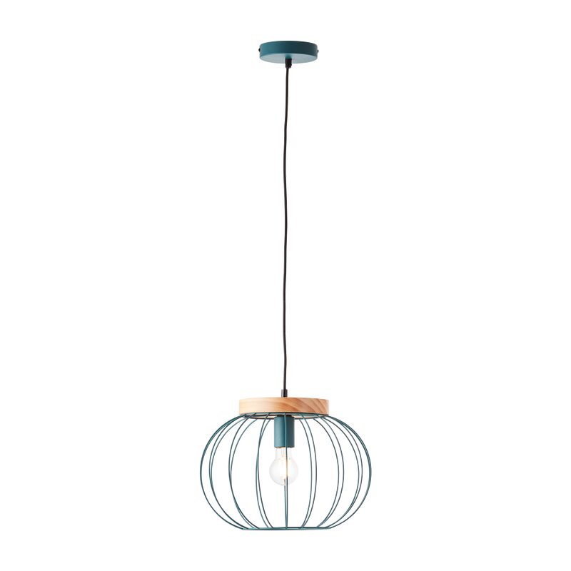 Suspension SORANA coloris bleu canard 30 x 35 cm