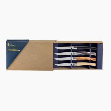 OPINEL Coffret couverts TABLE CHIC PANACHÉ coloris brun