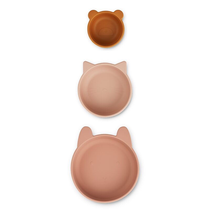 Set repas EDDIE coloris rose