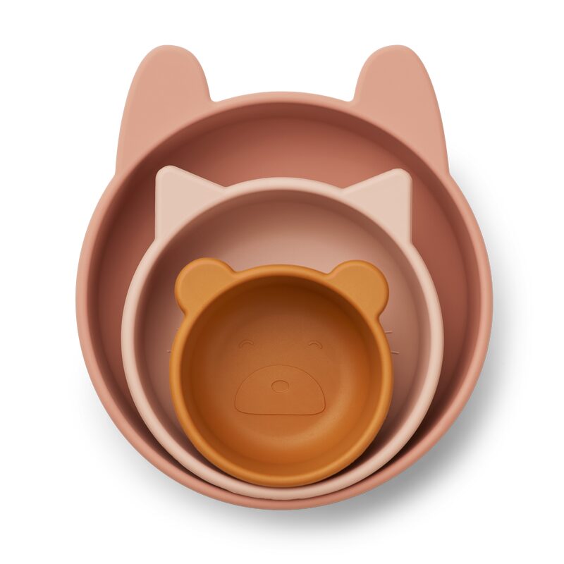 Set repas EDDIE coloris rose