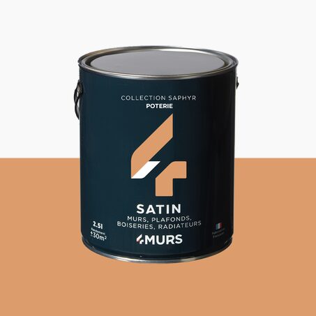 Peinture SAPHYR Alkyde poterie Satiné 2,5 L