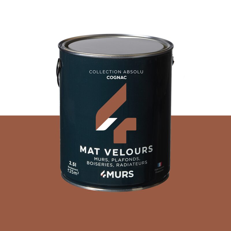 Peinture ABSOLU Acrylique cognac Mat 2,5 L