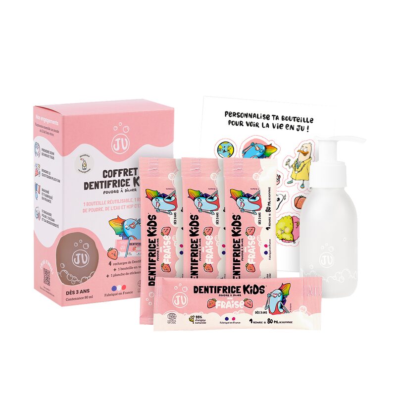 DIY cosmétique COFFRET DENTIFRICE KIDS FRAISE