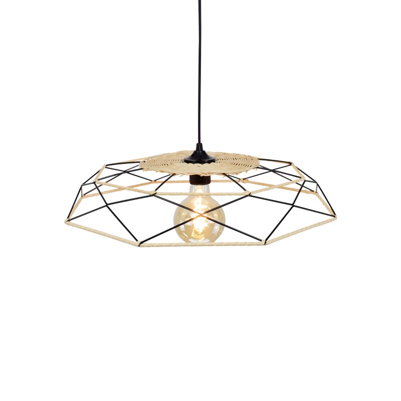 Suspension ALTINE coloris noir et beige 10 x 50 cm