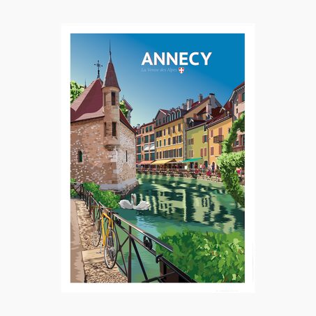 PRINTYMANIA Affiche ANNECY 30 x 40 cm