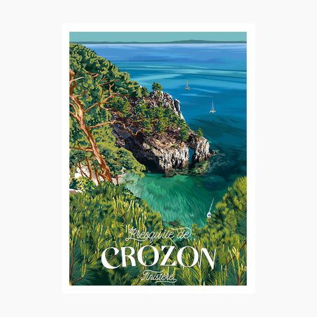 PRINTYMANIA Affiche CROZON 30 x 40 cm