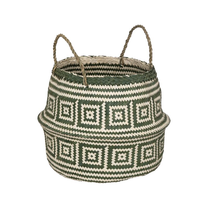 Panier INGO coloris Beige/Vert