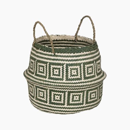 Panier INGO coloris Beige/Vert