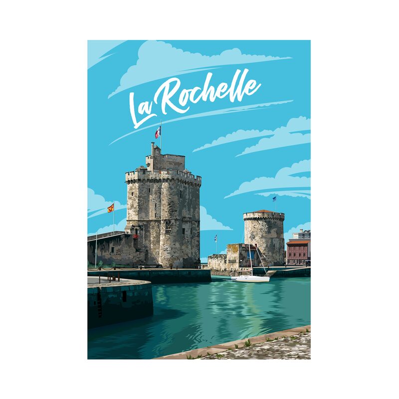 Affiche LA ROCHELLE 30 x 40 cm