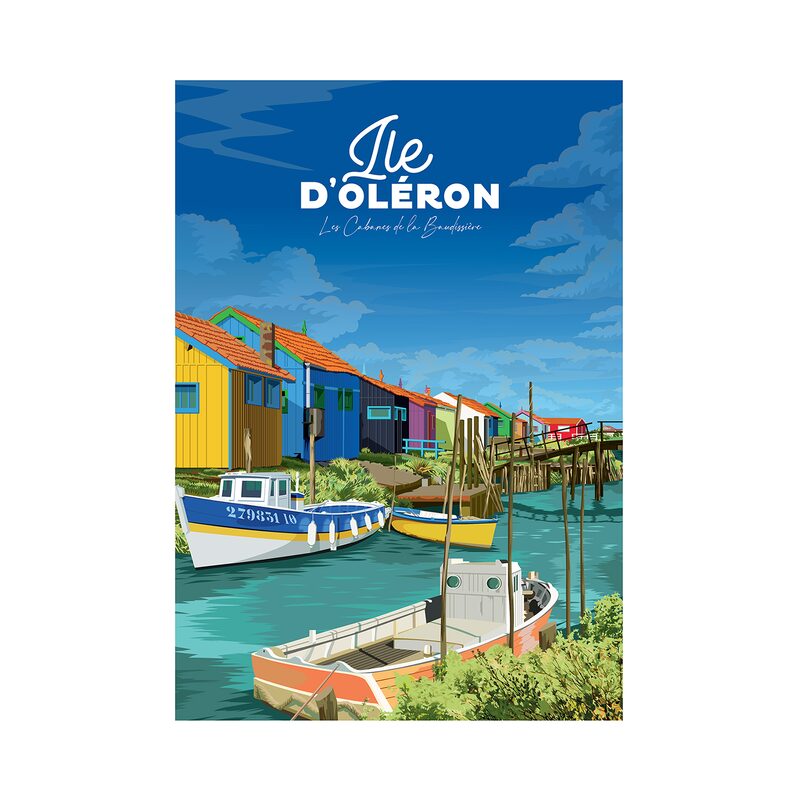 Affiche ÎLE D'OLERON 30 x 40 cm