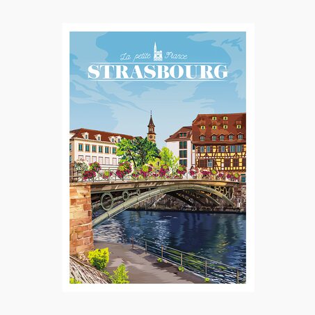 PRINTYMANIA Affiche STRASBOURG 30 x 40 cm