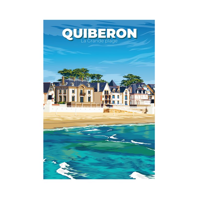 Affiche QUIBERON 30 x 40 cm