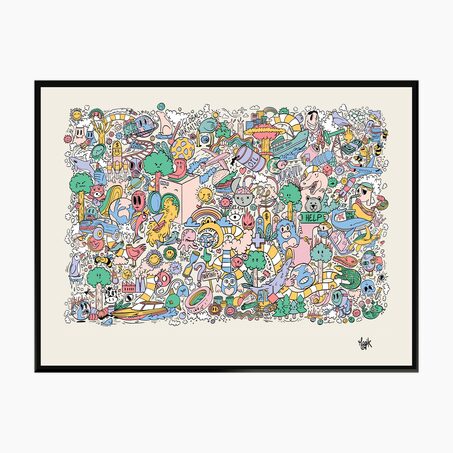 4MURS Tableau STREET ART coloris multicolore