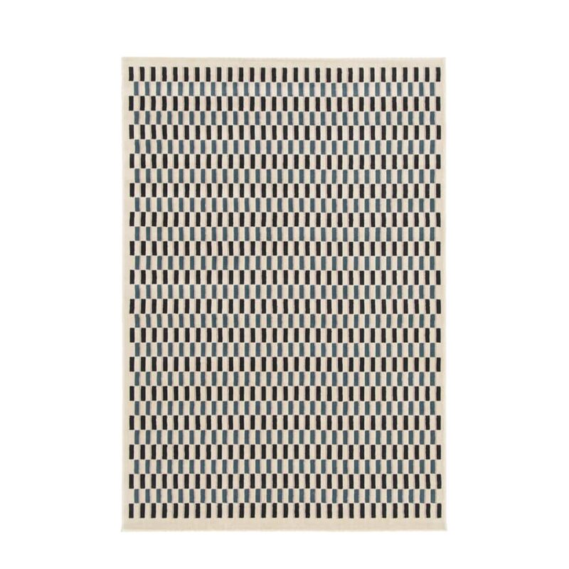 Tapis ANIAS coloris bleu acier 160 x 230 cm
