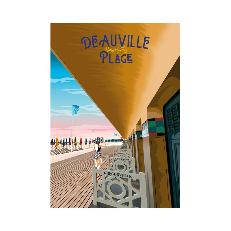 Affiche DEAUVILLE 30 x 40 cm