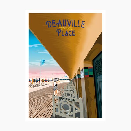 PRINTYMANIA Affiche DEAUVILLE 30 x 40 cm