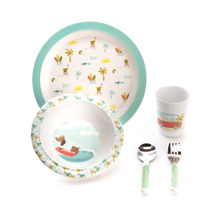 Amadeus Cades Set repas MARCEL coloris blanc / vert