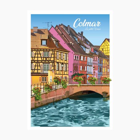 PRINTYMANIA Affiche COLMAR 30 x 40 cm