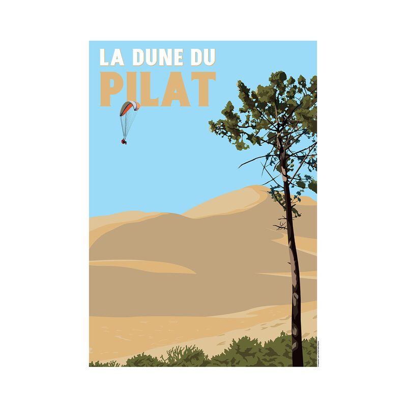 Affiche DUNE DU PILAT 30 x 40 cm