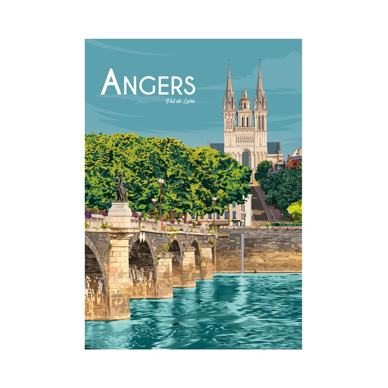 Affiche ANGERS 30 x 40 cm