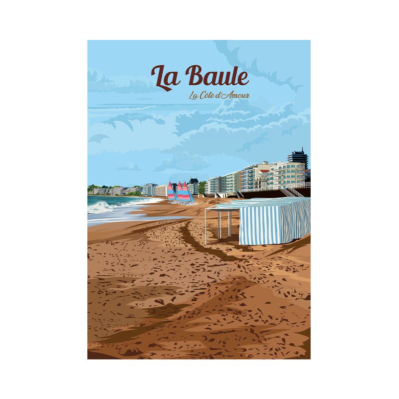 Affiche LA BAULE 30 x 40 cm