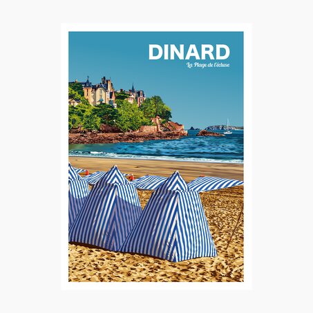 PRINTYMANIA Affiche DINARD 30 x 40 cm