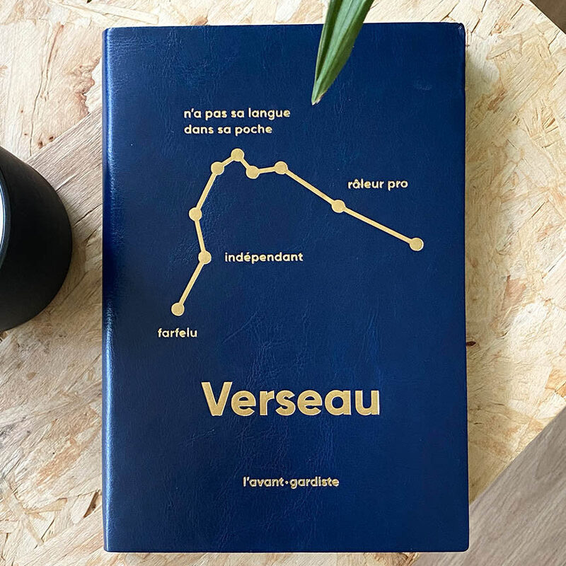 Carnet ASTRO VERSEAU coloris bleu