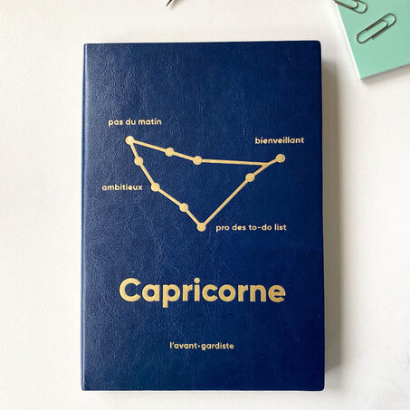 Carnet ASTRO CAPRICORNE coloris bleu