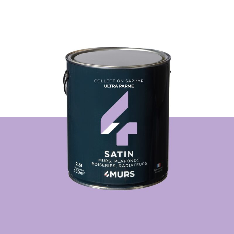 Peinture SAPHYR Alkyde ultra parme Satiné 2,5 L