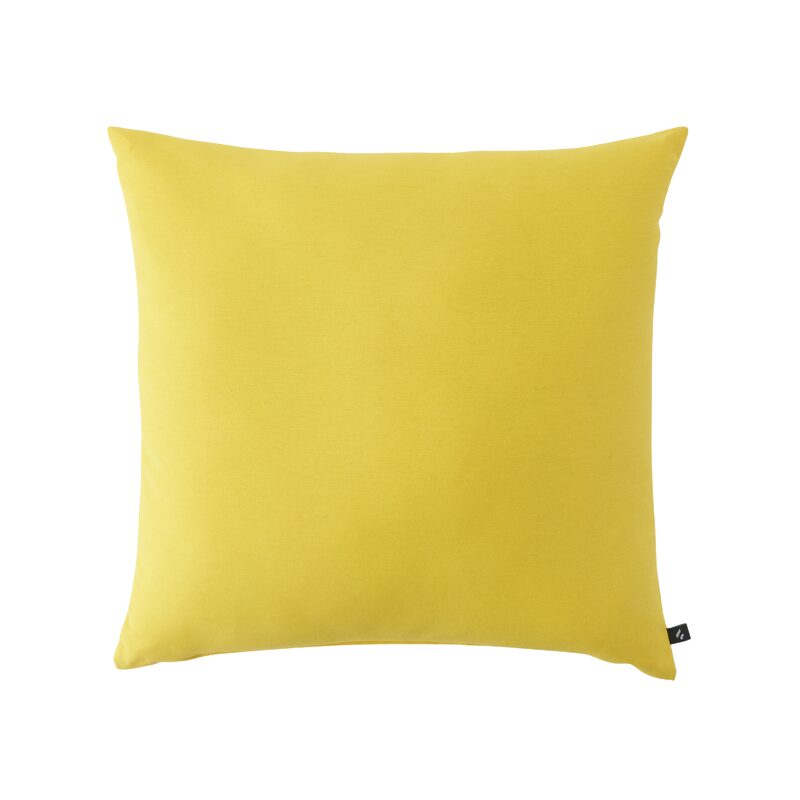 Coussin FIUME coloris jaune soleil 44 x 44 cm
