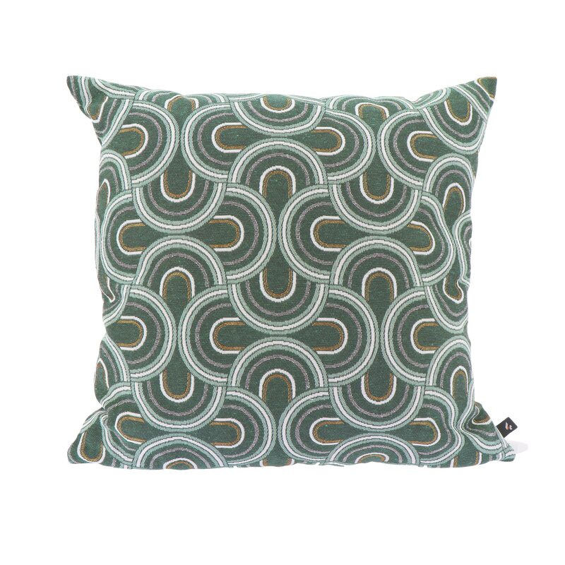 Coussin LIMOGES coloris vert sapin 45 x 45 cm