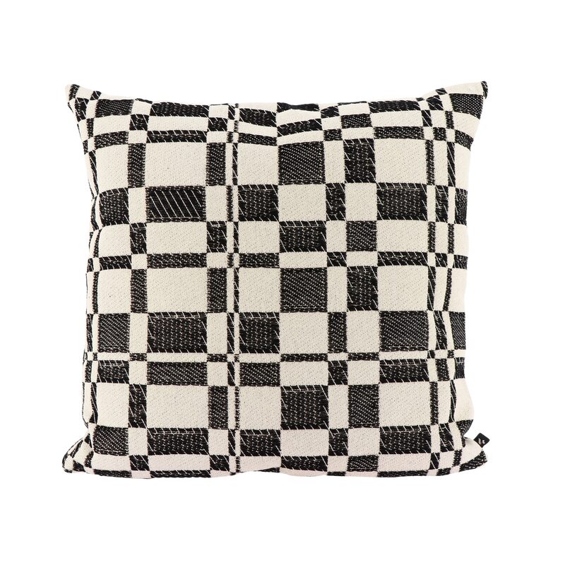 Coussin COOPER coloris noir 44 x 44 cm