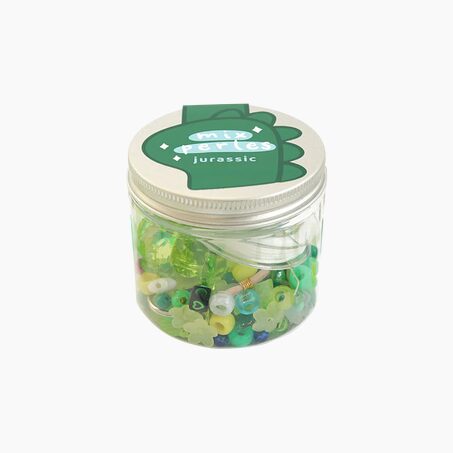 La Petite Epicerie Kit création MIX DE PERLES JURASSIC