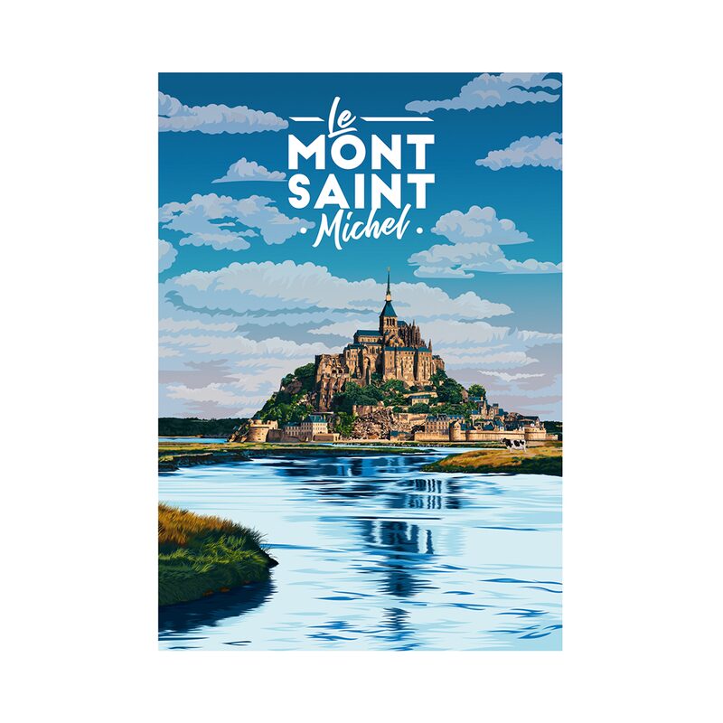 Affiche MONT SAINT-MICHEL 30 x 40 cm