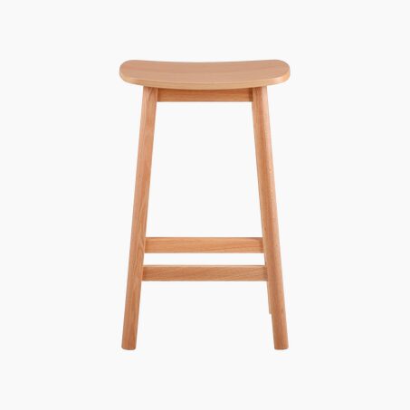 Tabouret de bar ARAMIS coloris chêne clair