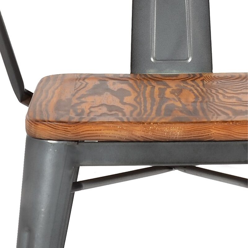 Chaise GALVA coloris gris